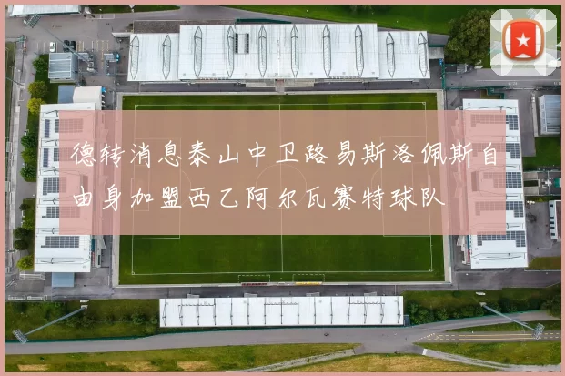 德转消息泰山中卫路易斯洛佩斯自由身加盟西乙阿尔瓦赛特球队